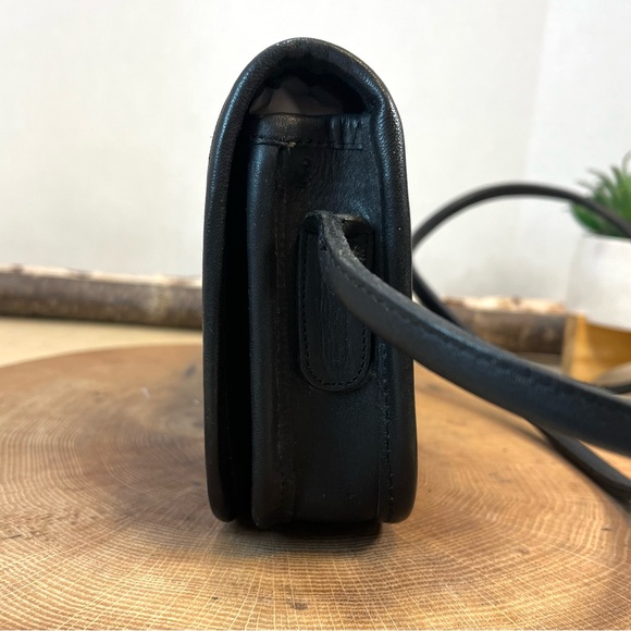 Vintage Coach Black Dinky 4422 Turnlock Crossbody Bag Made in USA NYC Era - Picture 10 of 16